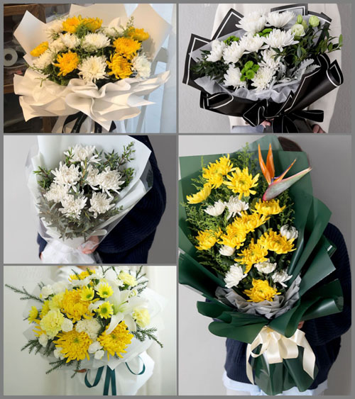 江苏扬州宝应县广洋湖镇白事花束代送